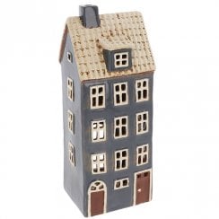 Village Pottery Tall 4 Storey House Tealight Holder