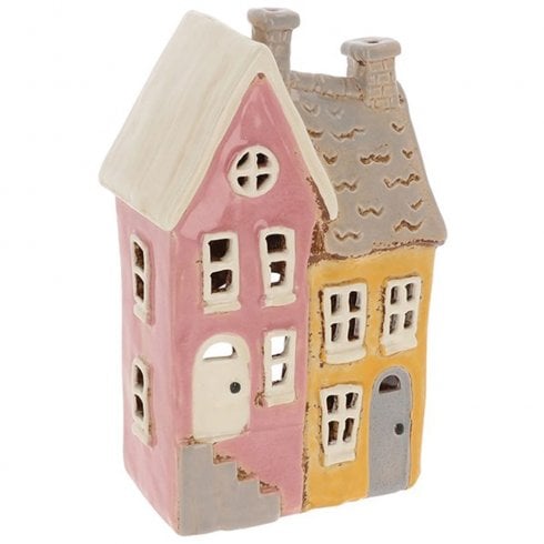 Village Pottery Terrace House Tealight Holder