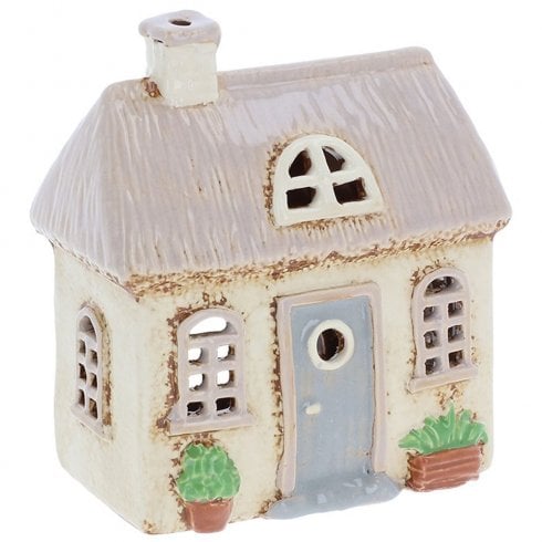 Village Pottery Thatch Garden House Tealight Holder