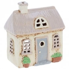 Village Pottery Thatch Garden House Tealight Holder