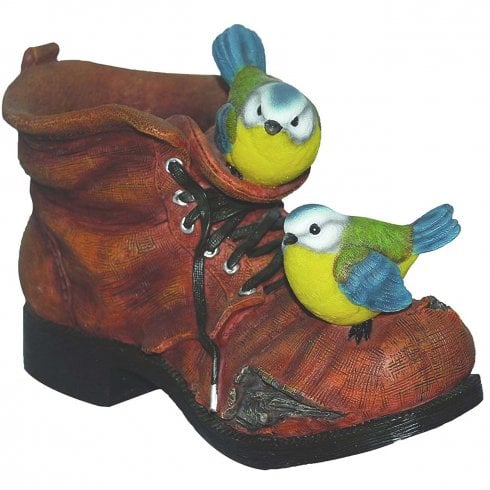 Vivid Arts Blue Tit Boot Planter Ornament