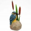 Vivid Arts Eisvogel Auf Gartenhahn – Frostbeständige Harz-Dekoration Für Garten Oder Haus, Realistisches Design