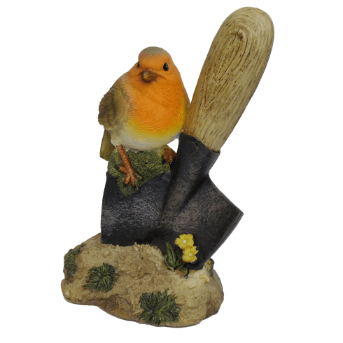 Vivid Arts Robin On Trowel Ornament
