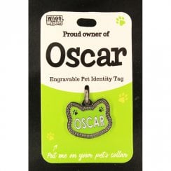 Pet Cat Identity Tag – Oscar