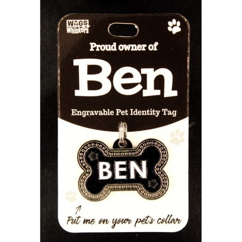 Wags & Whiskers Pet Identity Tag - Ben