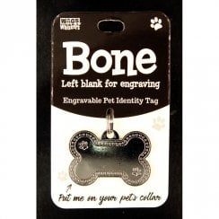 Pet Identity Tag - Blank Bone