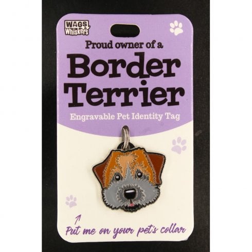 Wags & Whiskers Pet Identity Tag - Border Terrier