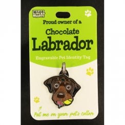 Pet Identity Tag - Chocolate Labrador