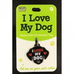 Pet Identity Tag -  I Love My Dog