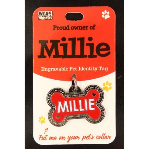 Wags & Whiskers Pet Identity Tag - Millie