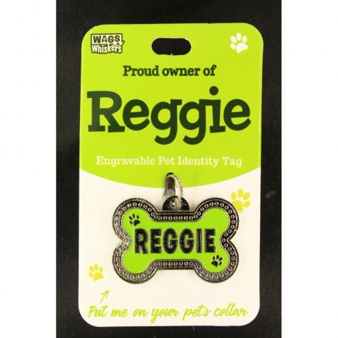 Wags & Whiskers Pet Identity Tag - Reggie