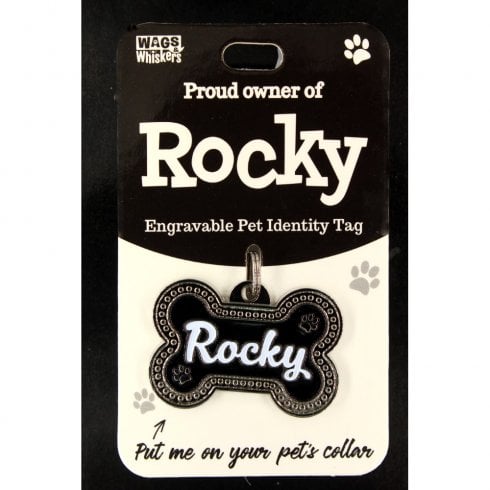 Wags & Whiskers Pet Identity Tag - Rocky