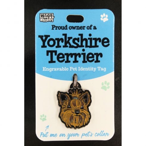 Wags & Whiskers Pet Identity Tag - Yorkshire Terrier