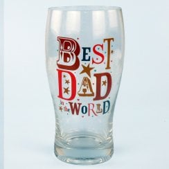"Best Dad in the World" Beer Glass