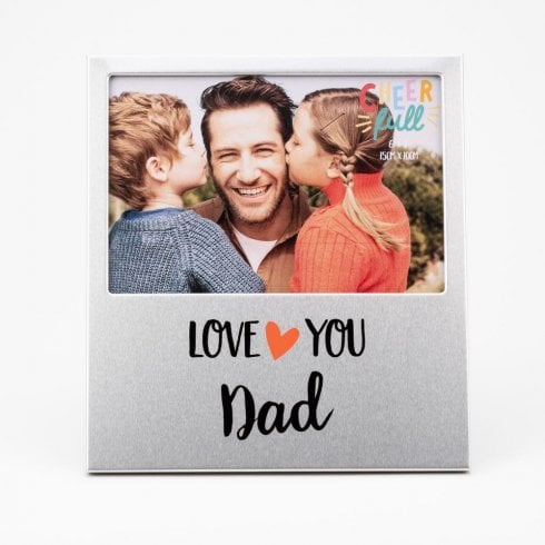 Widdop & Co. Aluminium Love You Dad Photo Frame - 6 x 4