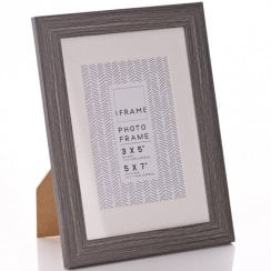 Dark Grey Flat Profile iFrame Photo Frame - 5" x 7"