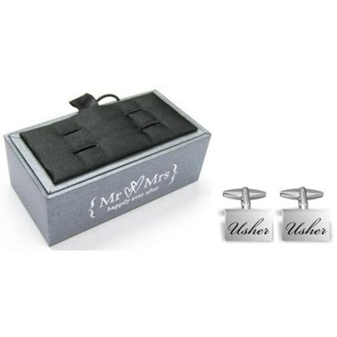 Widdop & Co. Engraved Usher Cufflinks