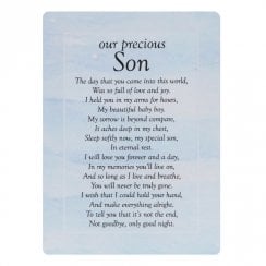 Graveside Cards Memorial-Our Precious Son