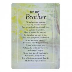 Graveside Memorial Card - For My Brother