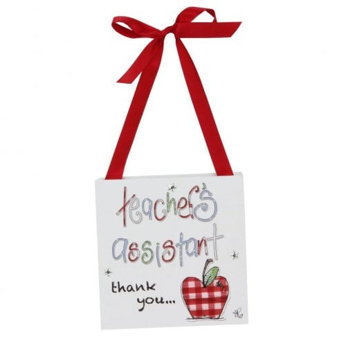 Widdop & Co. Thank you Teacher's Assistant Hanging Plaque