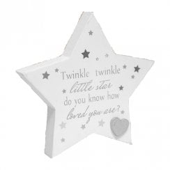 Twinkle Twinkle Star Mantel Plaque