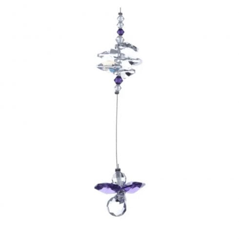 Wild Things Gifts Amethyst Cascade Crystal Guardian Angel Suncatcher