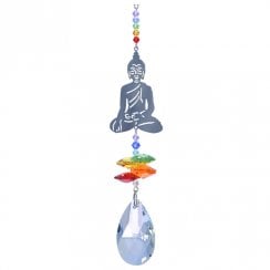 Chakra Crystal Fantasy Buddha Suncatcher