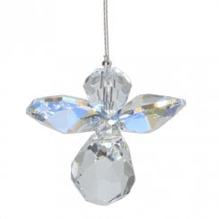 Classic Crystal Guardian Angel Aurora Borealis Hanging Ornament