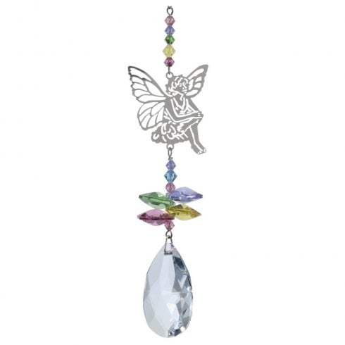 Wild Things Gifts Confetti Crystal Fantasy Fairy Sitting Suncatcher