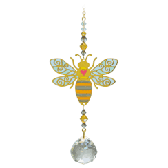 Crystal Dreams Autumn Gold Bee Hanging Ornament