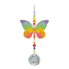 Crystal Dreams Butterfly Rainbow Hanging Ornament