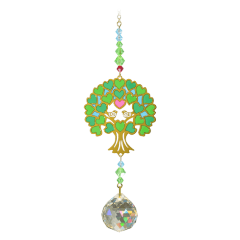 Wild Things Gifts Crystal Dreams Green Tree Of Life Suncatcher
