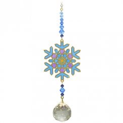 Crystal Dreams Snowflake Suncatcher - Aurora