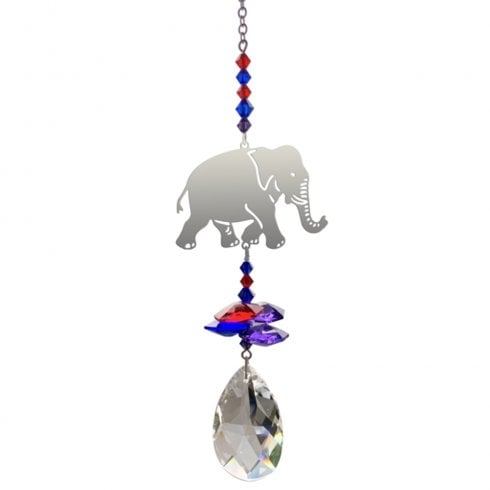 Wild Things Gifts Crystal Fantasy Indian Elephant Hanging Ornament