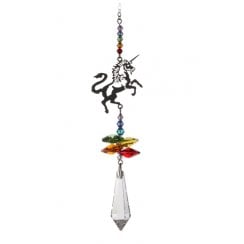 Crystal Fantasy Rainbow Unicorn Suncatcher