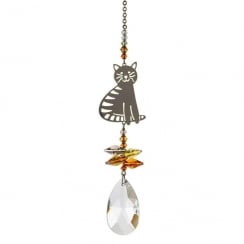 Crystal Fantasy Sitting Cat Marmalade Hanging Ornament