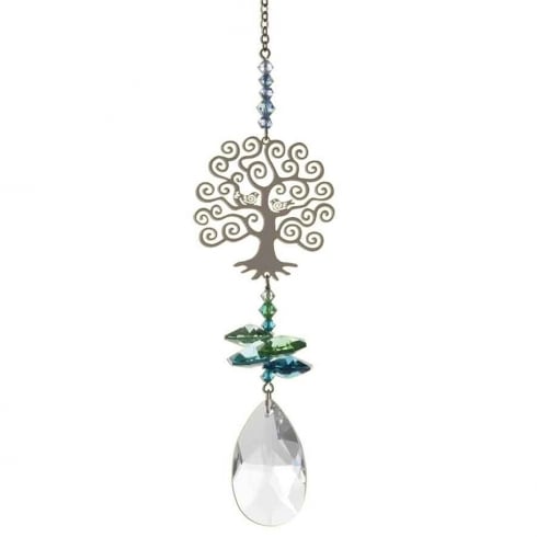 Wild Things Gifts Crystal Fantasy Tree Of Life Green Hanging Ornament