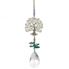 Crystal Fantasy Tree Of Life Green Hanging Ornament