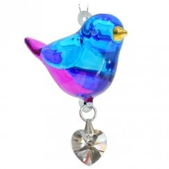 Fantasy Glass Pretty Little Evening Song Hanging Ornament
