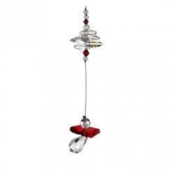 Garnet Cascade Crystal Guardian Angel Suncatcher
