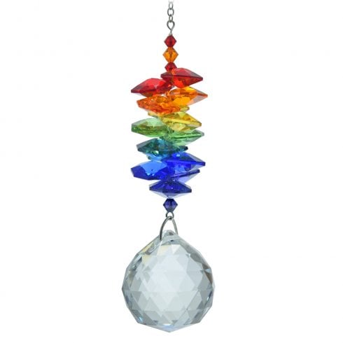 Wild Things Gifts Large Cascade 30mm Ball Prismatic Suncatcher