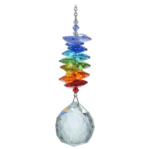 Wild Things Gifts Large Cascade 30mm Ball Rainbow Suncatcher