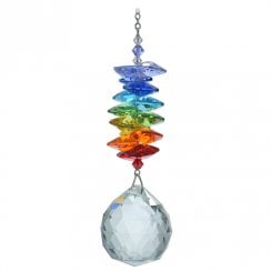 Large Cascade 30mm Ball Rainbow Suncatcher
