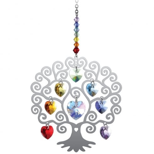 Wild Things Gifts Pure Radiance Tree Of Life Chakra Hanging Ornament