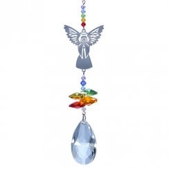 Rainbow Crystal Fantasy Angel Suncatcher
