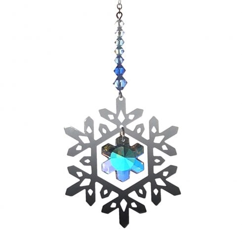 Wild Things Gifts Small Royal Blue Pure Radiance Snowflake Suncatcher