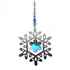 Small Royal Blue Pure Radiance Snowflake Suncatcher