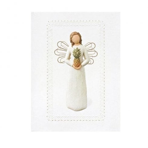 Willow Tree Welcoming Angel Greeting Card - Blank Inside