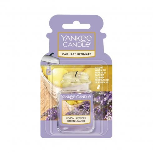 Yankee Candle Lemon Lavender Ultimate Car Jar Air Freshener 