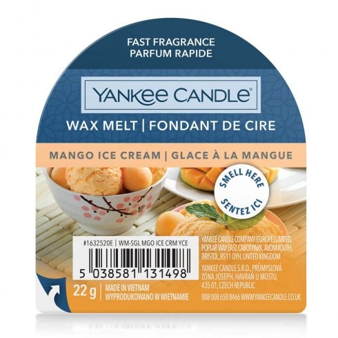Yankee Candle Mango Ice Cream Wax Melt (Pack of 3)